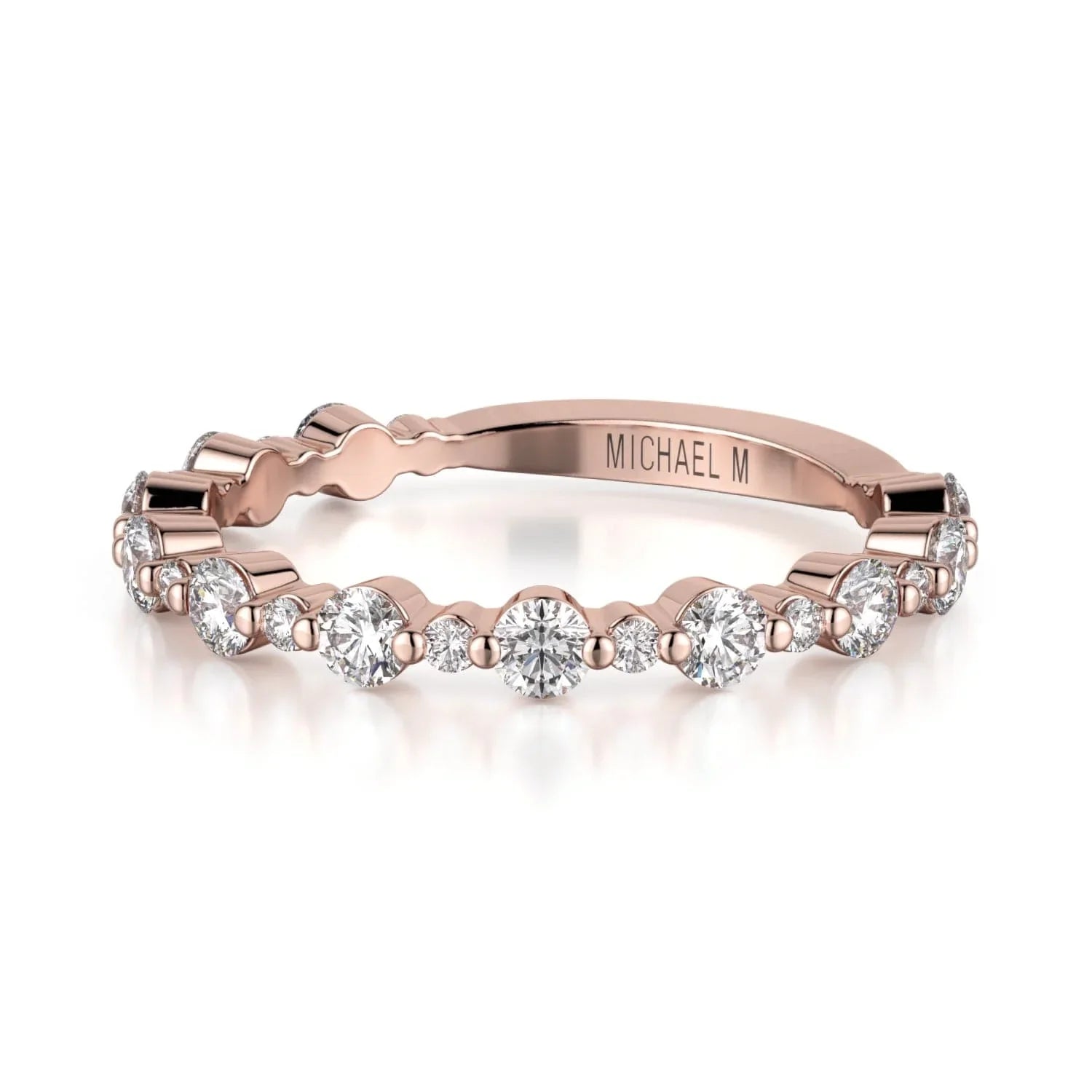 MICHAEL M Wedding Bands Classic Diamond Cluster Band