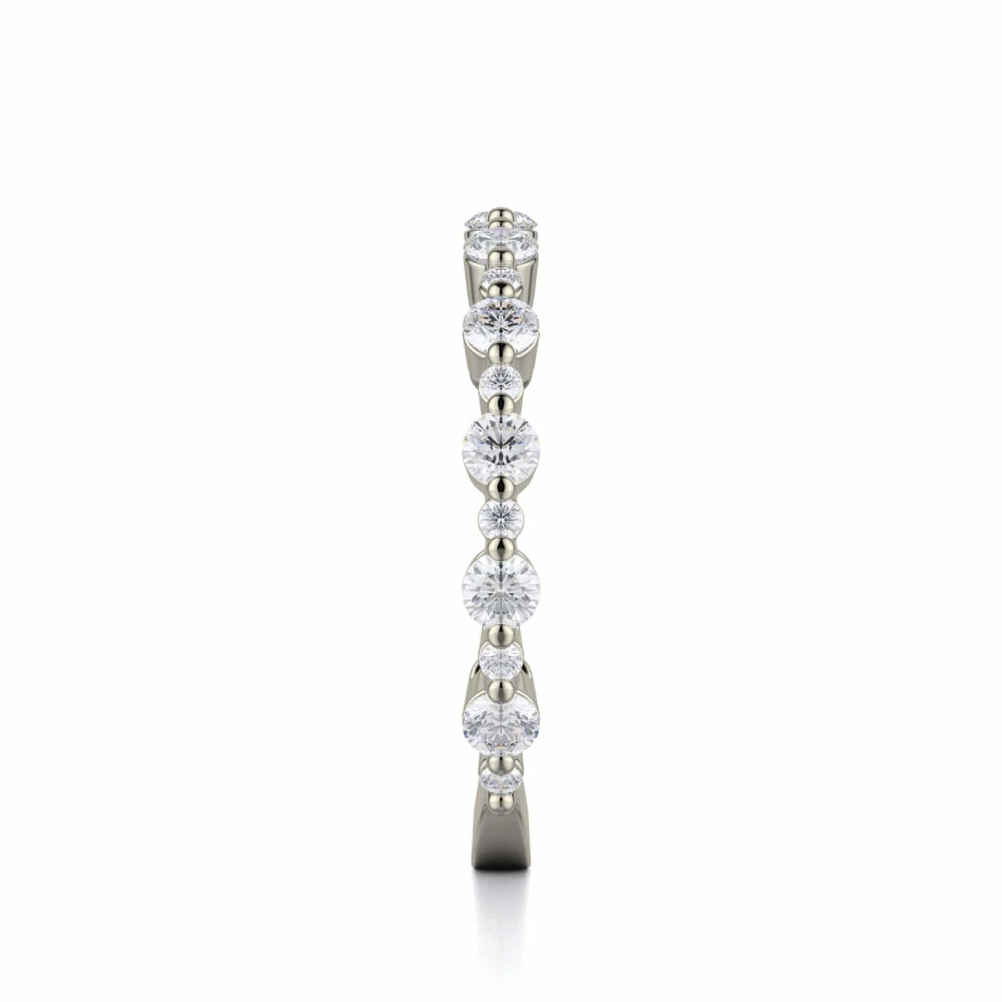 MICHAEL M Wedding Bands Classic Diamond Cluster Band