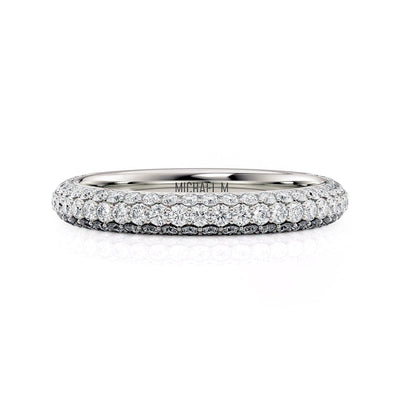 MICHAEL M Wedding Bands Platinum Wedding Band R812B