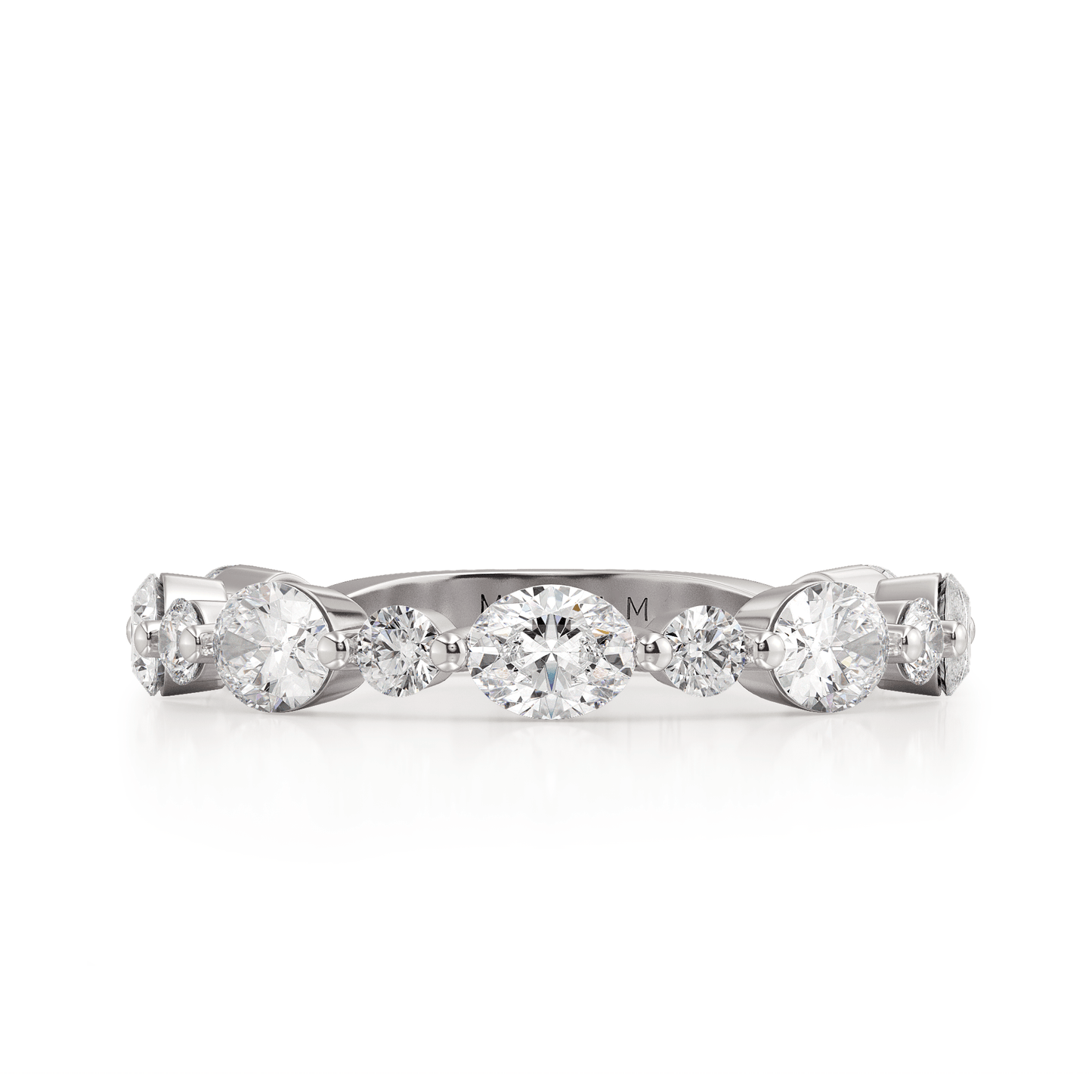 MICHAEL M Wedding Bands Platinum Wedding Band R833B