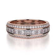 MICHAEL M Wedding Bands Rose Gold Wedding band R401B R401BRG