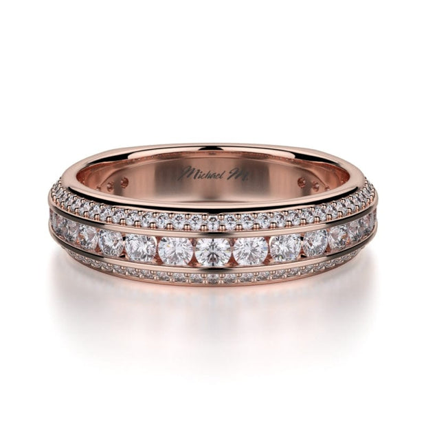 MICHAEL M Wedding Bands Rose Gold Wedding band R656B R656BRG