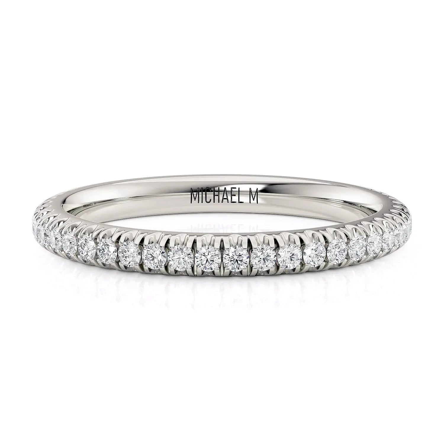 MICHAEL M Wedding Bands White Gold Wedding band R371B2 R371B2WG