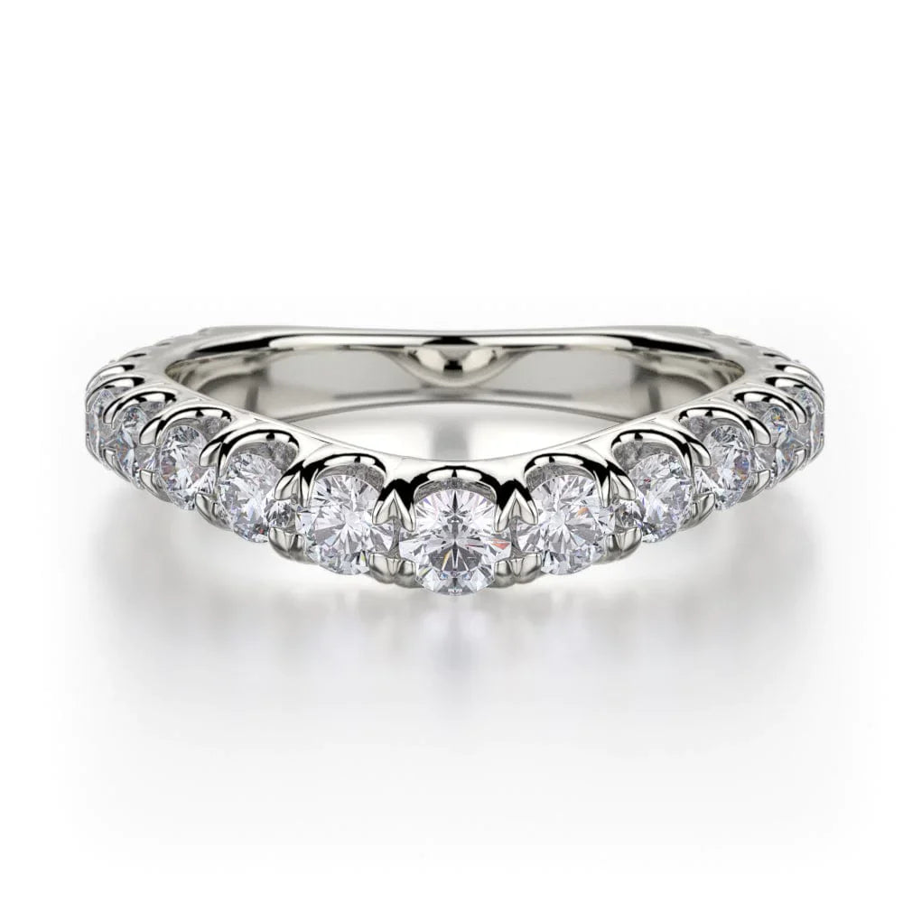MICHAEL M Wedding Bands White Gold Wedding band R440LB R440LBWG
