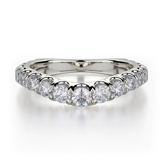 MICHAEL M Wedding Bands White Gold Wedding band R440LB R440LBWG