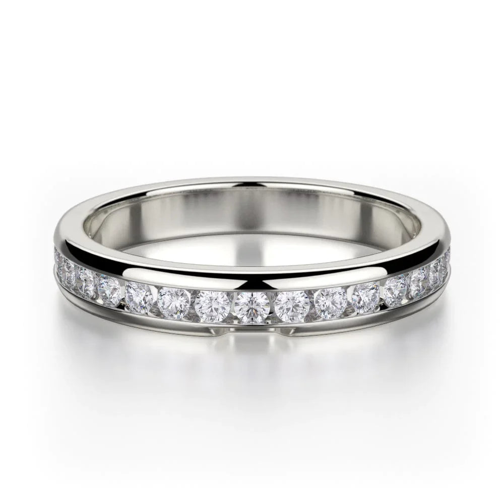 MICHAEL M Wedding Bands White Gold Wedding band R461B1 R461-B1WG