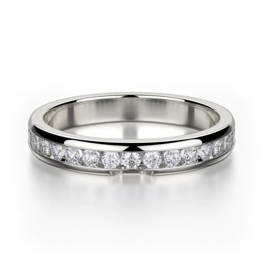 MICHAEL M Wedding Bands White Gold Wedding band R461B1 R461-B1WG