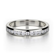 MICHAEL M Wedding Bands White Gold Wedding band R461B1 R461-B1WG