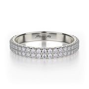 MICHAEL M Wedding Bands White Gold Wedding band R483B R483BWG