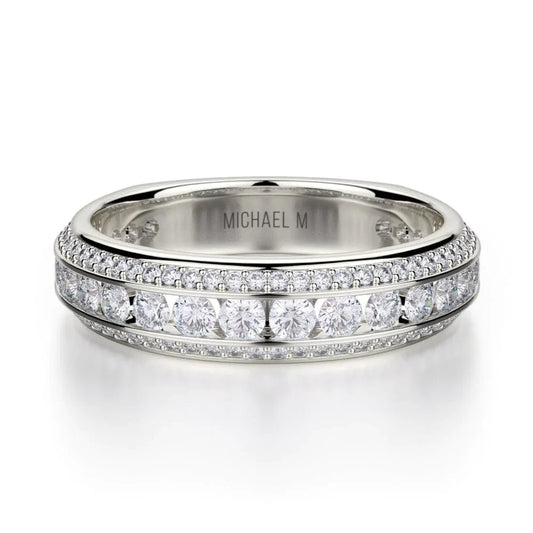 MICHAEL M Wedding Bands White Gold Wedding band R656B R656BWG