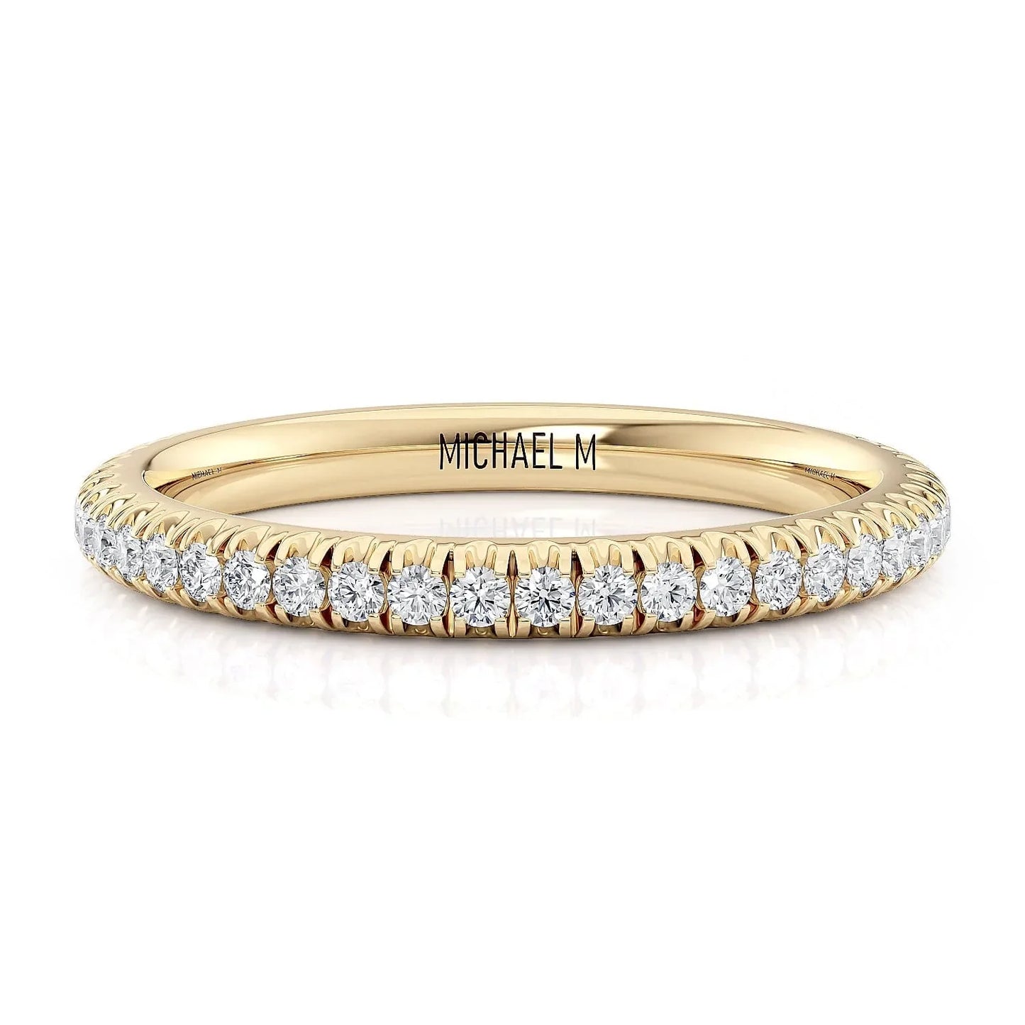 MICHAEL M Wedding Bands Yellow Gold Wedding band R371B2 R371B2YG
