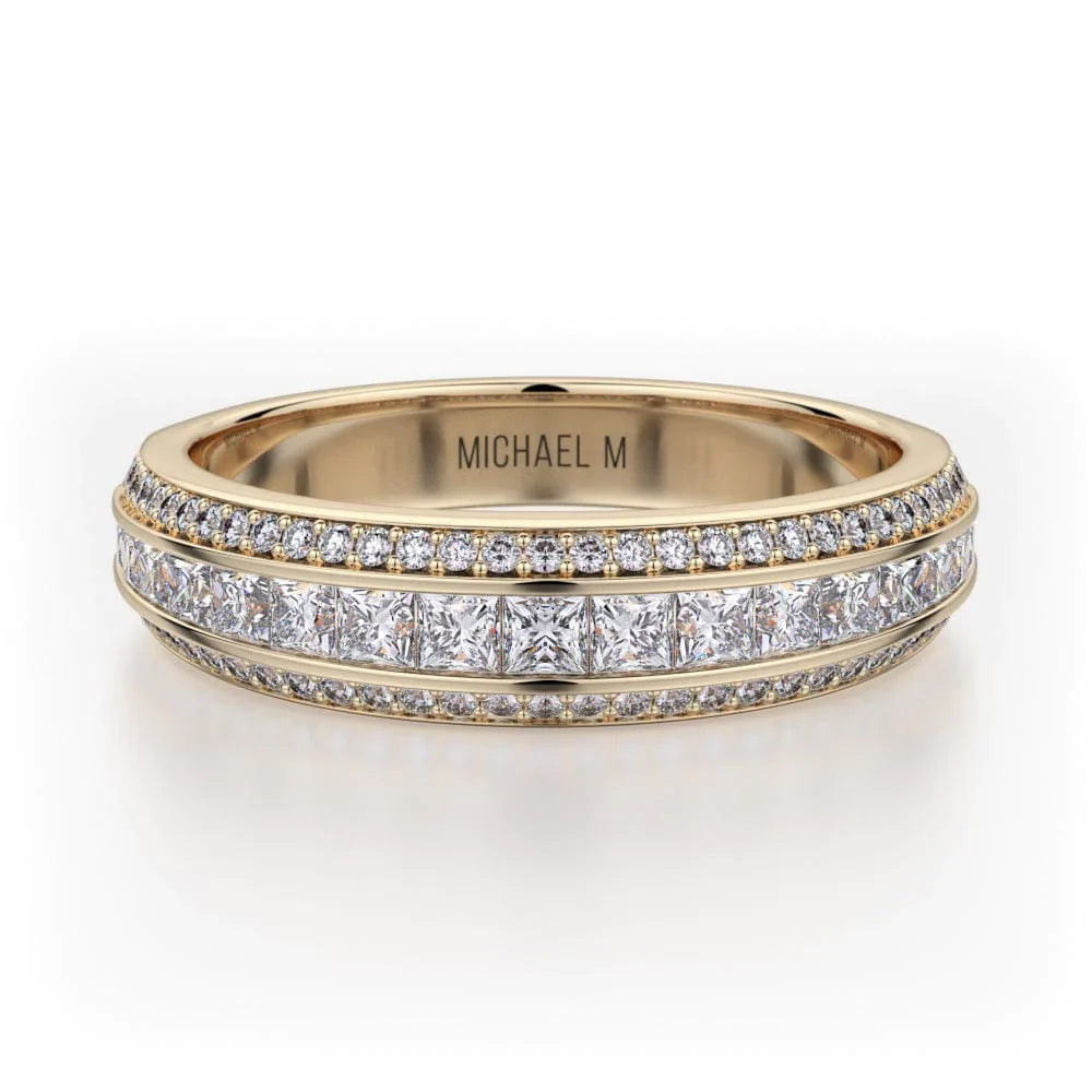 MICHAEL M Wedding Bands Yellow Gold Wedding band R401SB R401SBYG