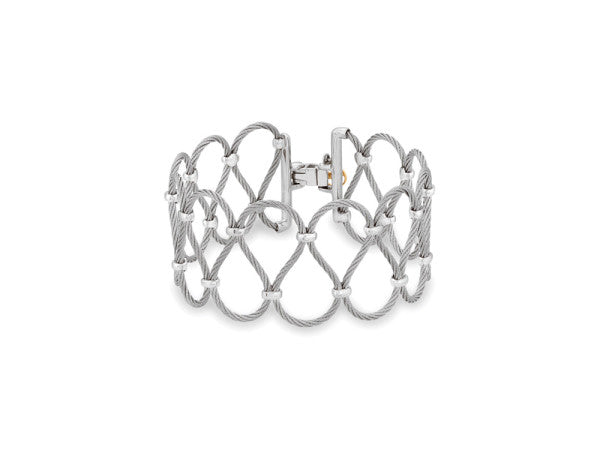 Alor White Ribbon Classique Bracelet