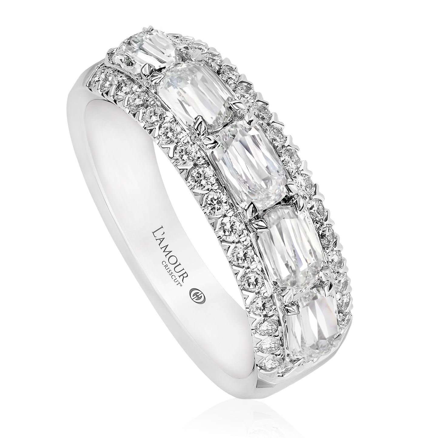 L’AMOUR CRISSCUT DIAMOND BAND - L257-5-100
