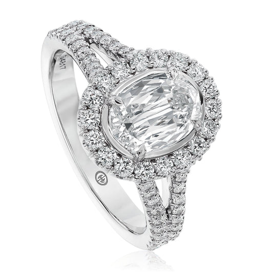 CRISSCUT® OVAL SHAPE DIAMOND ENGAGEMENT RING - L531-LOV100