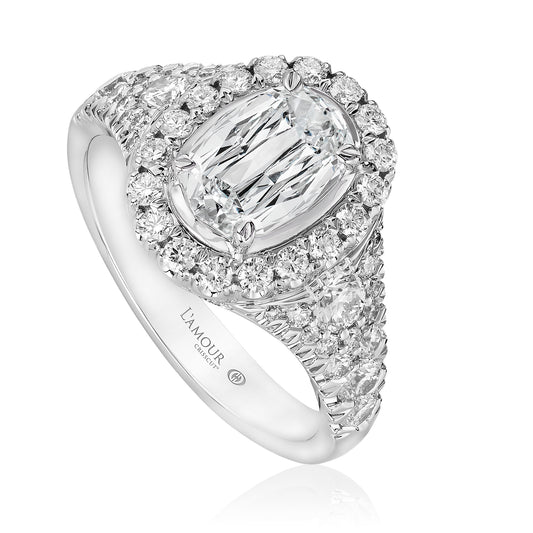 CRISSCUT® OVAL DIAMOND ENGAGEMENT RING - L541-LOV100