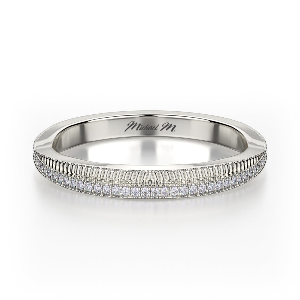 Michael M. R575B Wedding Band Platinum