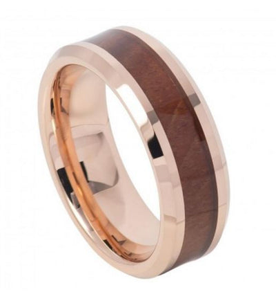 Rose Wooden Men's Ring TR739